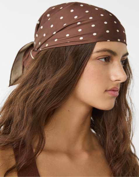 Stradivarius – Brun, prickig sjal - view 1