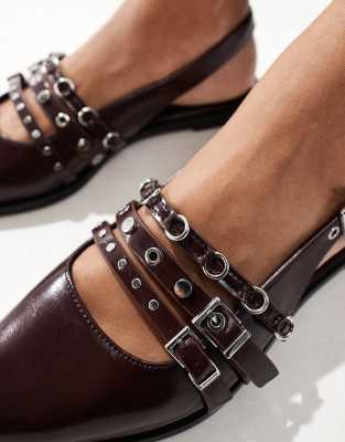 【PORTERNA】Prince Buckle Flat Shoes Amazon.com | Pazzion Women's Slingback Flats Buckle Strap