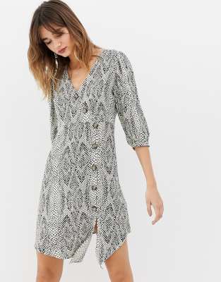 asos snake print dress