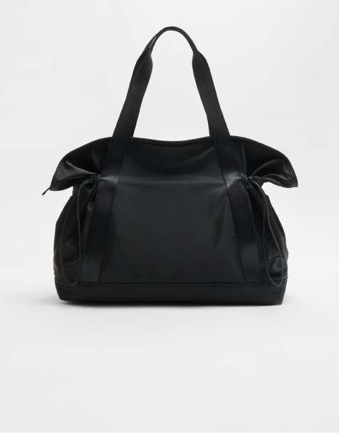 Stradivarius - Cabas en tissu - Noir - view 1