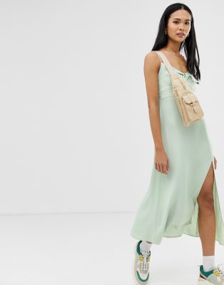 mint slip dress