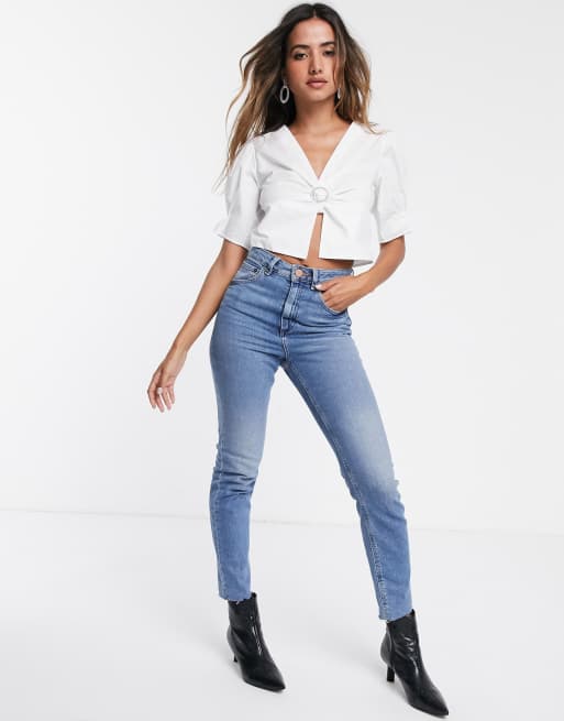 Camicia maniche a hot sale sbuffo stradivarius