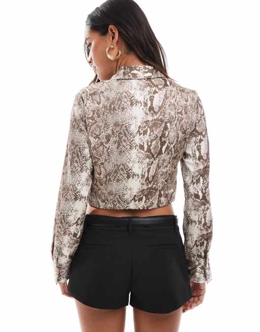 Borsa pitonata stradivarius top