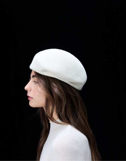 Stradivarius cappello asimmetrico in ecru, 3 di 4
