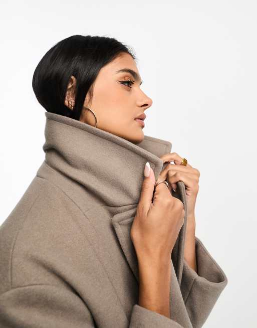 Stradivarius Cappotto sartoriale marrone oversize ASOS