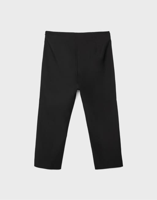 Stradivarius Capri trousers in black, 6 of 7