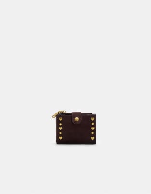  Card holder with zip and studs 