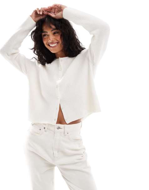 Stradivarius - Cardigan bianco - view 1