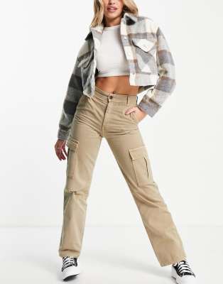 brown cargos women's