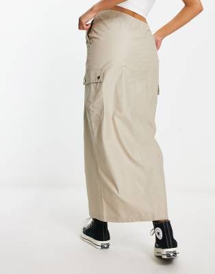 stradivarius maxi skirt