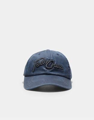 Stradivarius - Casquette à imprimé Teen Crew - Bleu marine