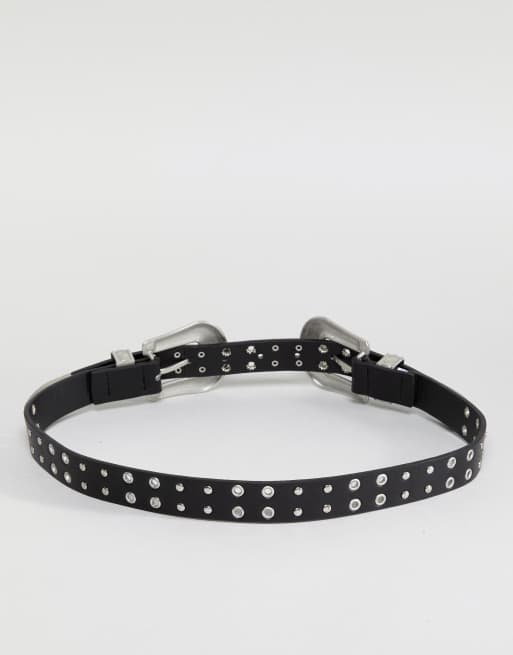 Ceinture double shop boucle stradivarius