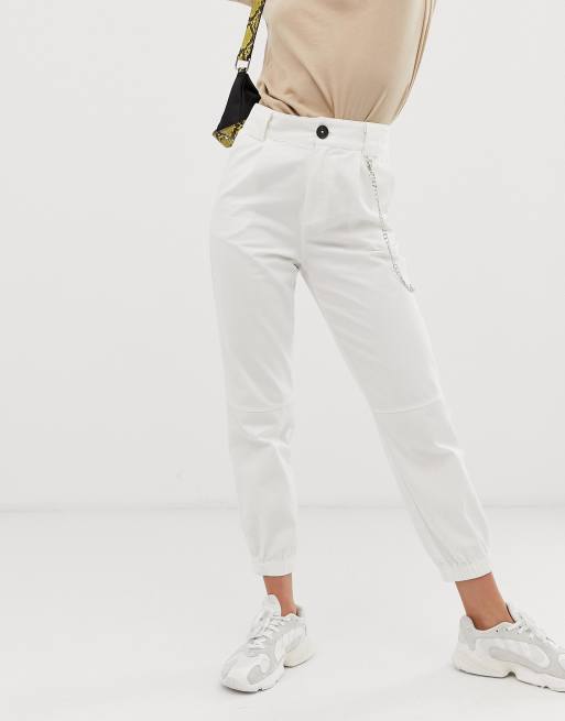 Stradivarius pantalon blanco new arrivals