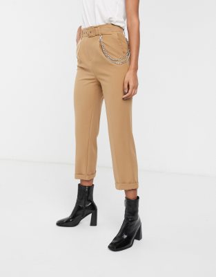 Pantalones talle alto discount stradivarius