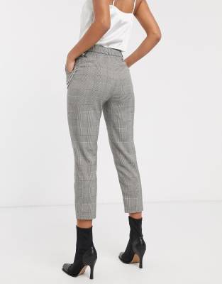 pantaloni a quadri stradivarius