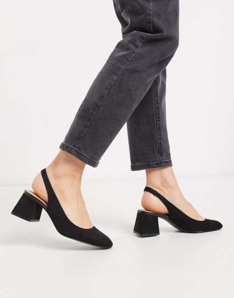 Stradivarius - Chaussures à bride arrière - Noir