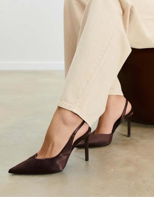 Escarpins Femme Stradivarius - Pointure 39 - Design Motif Aztèque - Talon Haut (>7cm) - Neuf Sans Emballage
