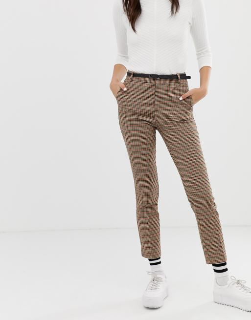 Pantalon carreaux stradivarius new arrivals