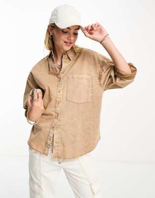 Jean Femme Atmosphere édition Limitée Taille 8 - Marron Délavé Et Doré - Coupe Skinny - Jambe 32