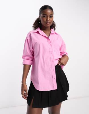 Stradivarius - Chemise oversize - Rose | ASOS