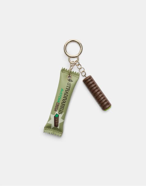 Stradivarius - Chocolate Matcha - Sleutelhanger in bruin - view 1