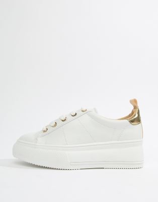 gold chunky sneakers