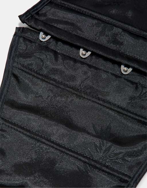 Stradivarius cintura corsetto in satin nera, 4 di 4