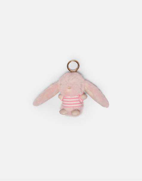 Stradivarius - Ciondolo a forma di coniglio rosa pallido - view 1