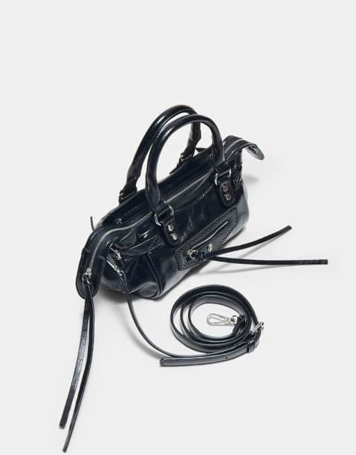 Stradivarius city crossbodytas zwart, 4 van 4