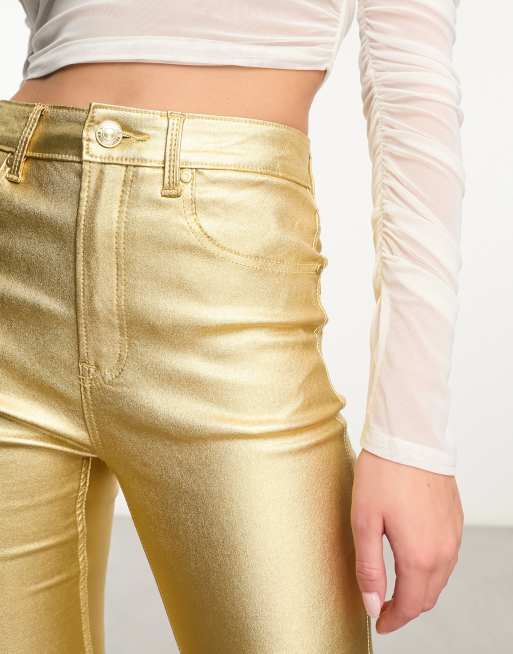 Gold shop skinny jeans