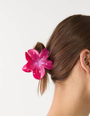 DESIGN - Confezione Da 2 Fermagli Per Capelli A Forma Di Cuore Marrone Tartarugato