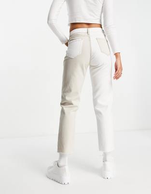 white mom jeans stradivarius