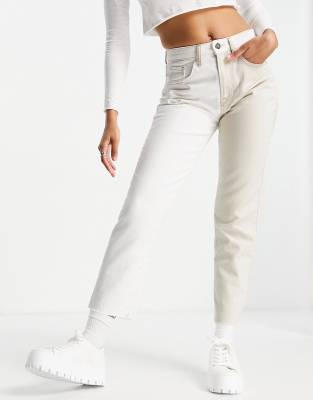 white mom jeans stradivarius