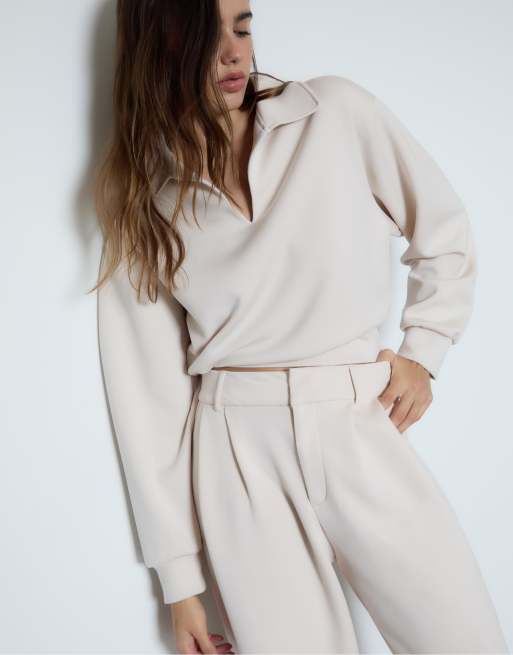 Stradivarius - Coordinato color pietra morbido al tatto