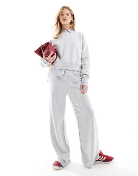Stradivarius - Coordinato grigio composto da felpa con collo rotondo e joggers - view 1