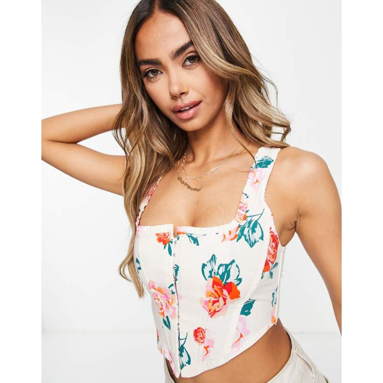 Top flores stradivarius clearance