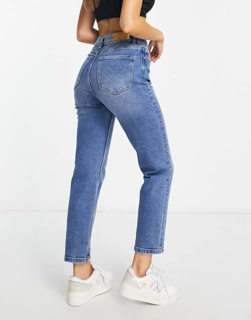 Stretchy high waisted cheap mom jeans