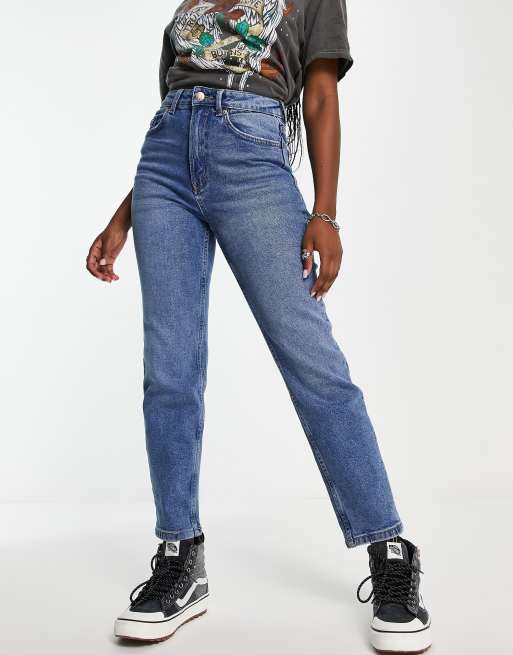 Stretch denim outlet mom jeans