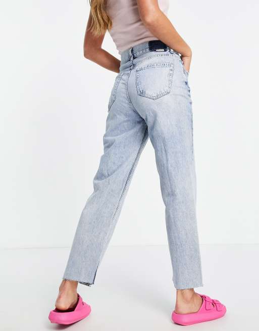 Stradivarius - Cropped jeans i lys vask , 4 af 4