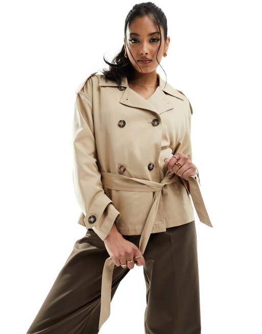 Stradivarius trench coat hot sale in beige