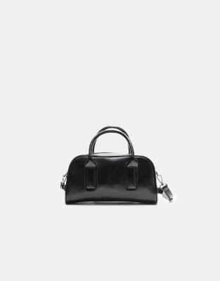 Stradivarius - Crossbody-Bowlingtasche in Schwarz