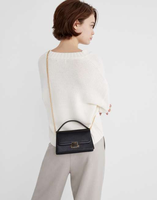 Stradivarius - Crossbody tas met dubbel handvat in zwart, 2 van 4