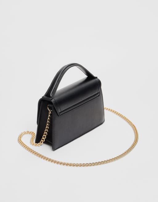 Stradivarius - Crossbody tas met dubbel handvat in zwart, 4 van 4