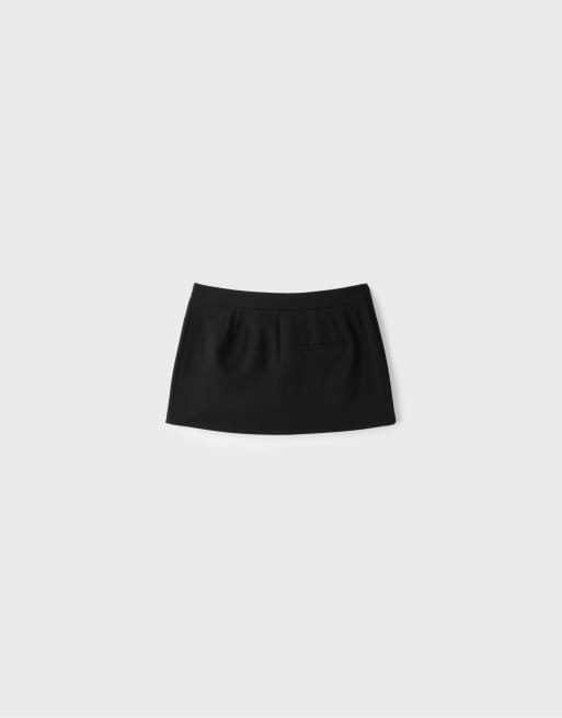 Stradivarius crossover miniskort i sort, 7 af 7