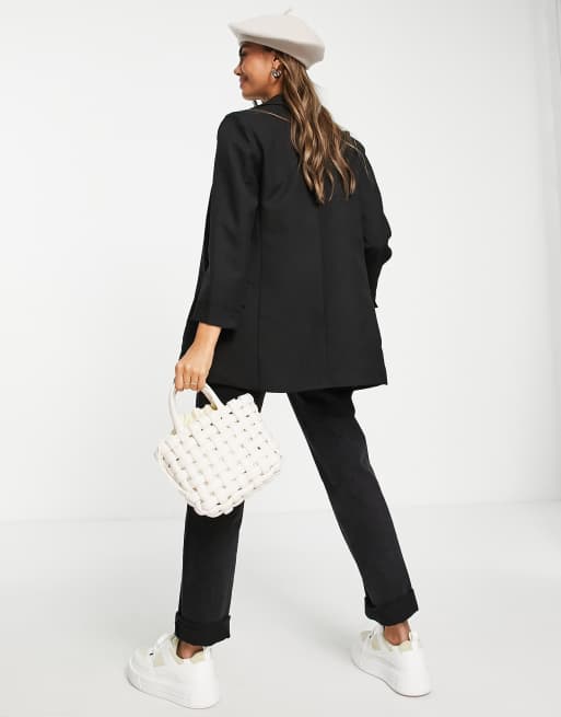 Stradivarius – Czarna marynarka oversize, 2 z 4