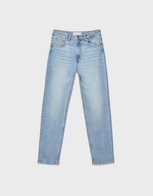 Stradivarius - D14 - Slim-fit jeans met comfortabele pasvorm in licht gebleekte wassing, 6 van 7