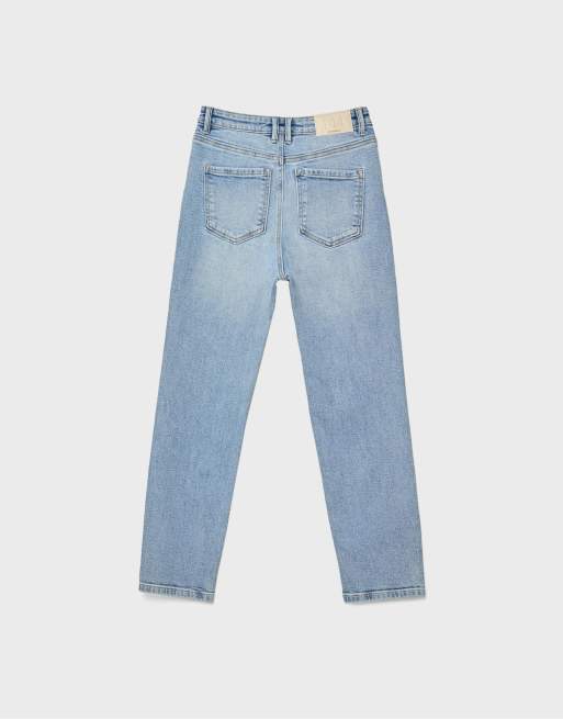 Stradivarius - D14 - Slim-fit jeans met comfortabele pasvorm in licht gebleekte wassing, 7 van 7