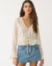 Stradivarius D62 leather effect mini skort in brown