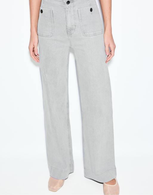 Stradivarius D77 minimalist jeans with pockets in overdyed blue, 2 of 7