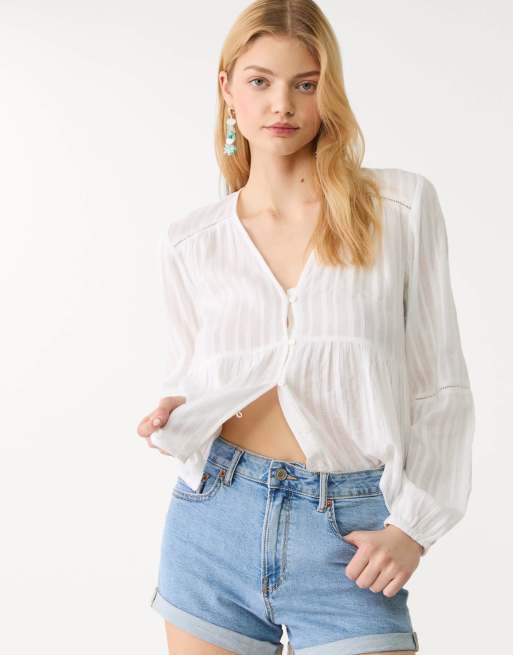 Stradivarius - D85 - Smalle short met mom pasvorm in donkerzwart
